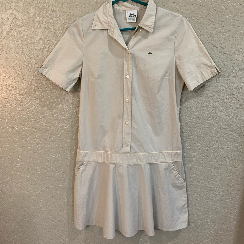 Lacoste Polo Khaki Dress Size 40